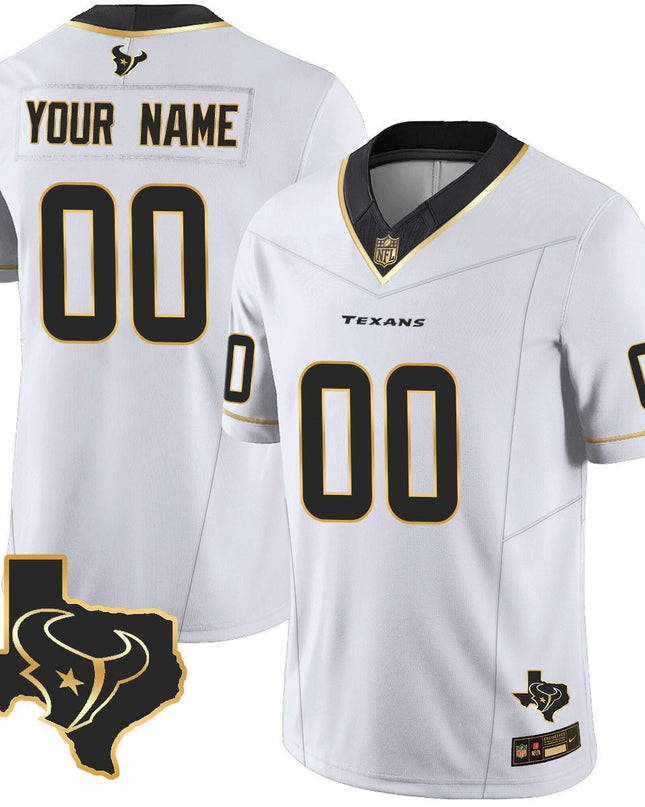 Houston Texans Vapor Limited Custom V8 Jersey - All Stitched HOUTEX_KDZ - KINDOZY
