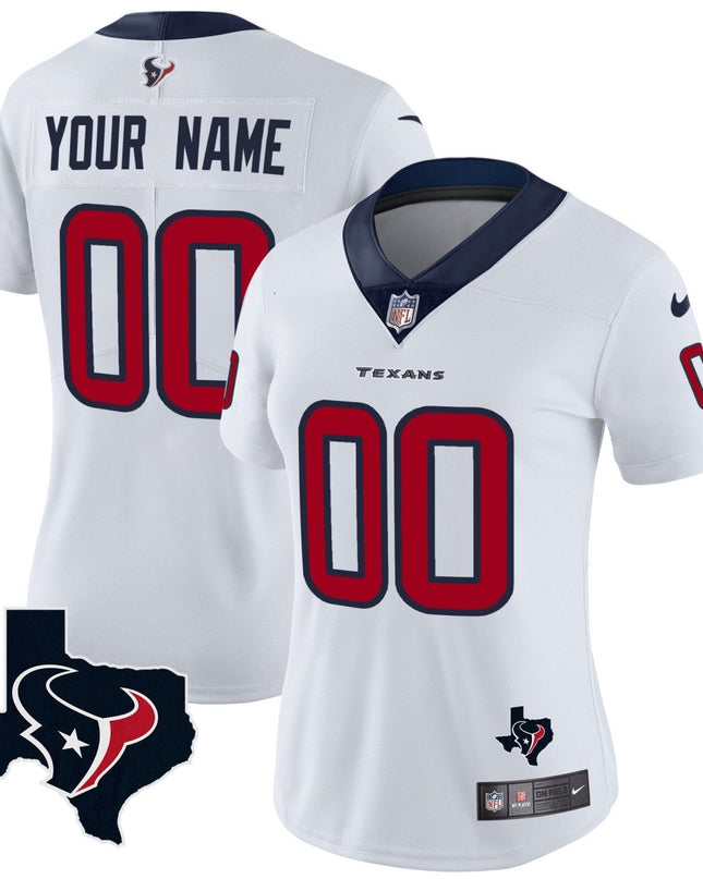 Houston Texans Vapor Limited Custom V8 Jersey - All Stitched HOUTEX_KDZ - KINDOZY