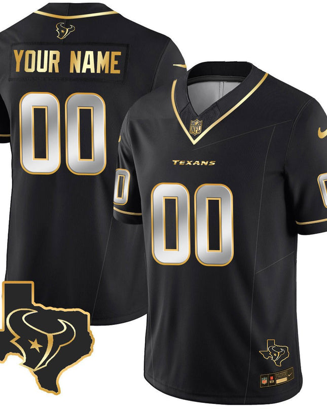 Houston Texans Vapor Limited Custom V8 Jersey - All Stitched HOUTEX_KDZ - KINDOZY