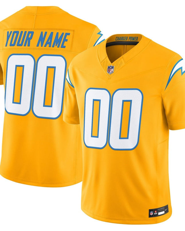 Los Angeles Chargers 2025 Alternate Charger Power Vapor Limited Custom Jersey - All Stitched LAC_KDZ - KINDOZY