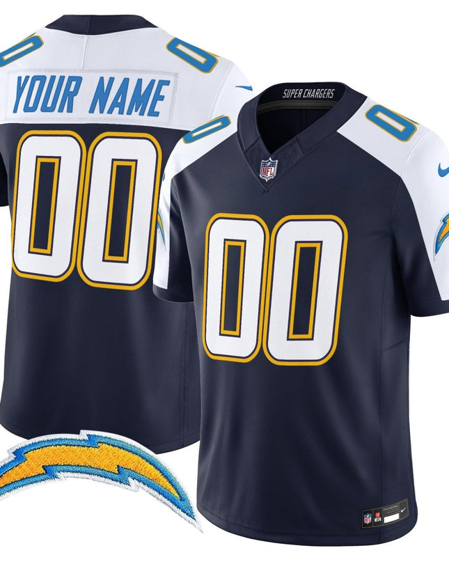 Los Angeles Chargers 2025 Alternate Charger Power Vapor Limited Custom Jersey - All Stitched LAC_KDZ - KINDOZY