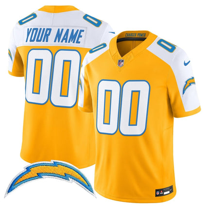 Los Angeles Chargers 2025 Alternate Charger Power Vapor Limited Custom Jersey - All Stitched LAC_KDZ - KINDOZY