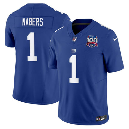 Malik Nabers New York Giants Royal Jersey - All Stitched NYG_KDZ - KINDOZY