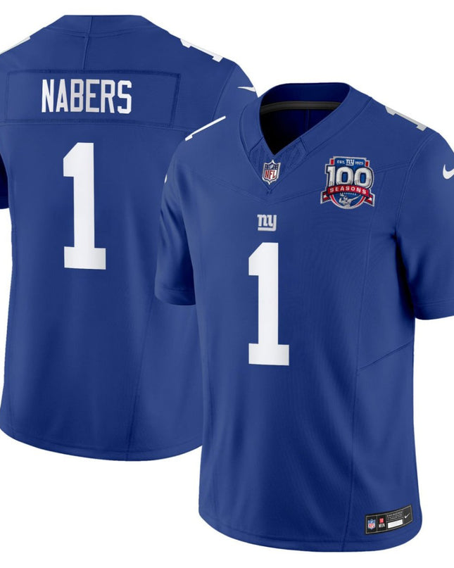 Malik Nabers New York Giants Royal Jersey - All Stitched NYG_KDZ - KINDOZY