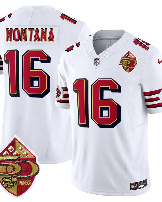Men's 49ers 1996 Throwback Vapor Limited Jersey - All Stitched SF49_KDZ - KINDOZY