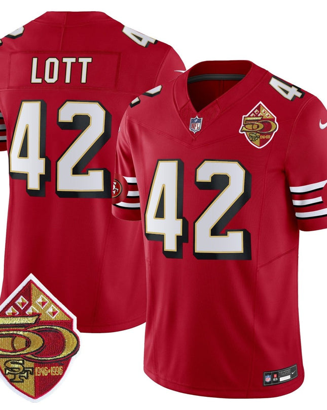 Men's 49ers 1996 Throwback Vapor Limited Jersey - All Stitched SF49_KDZ - KINDOZY