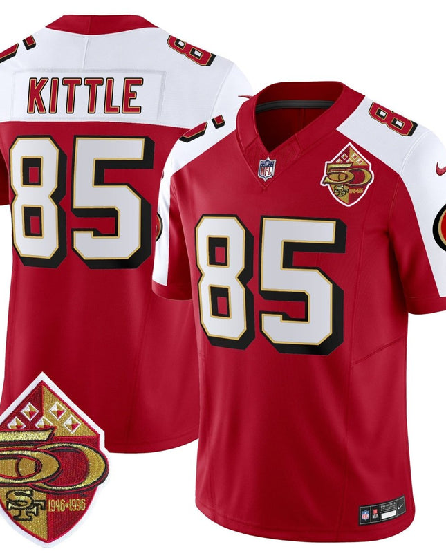 Men's 49ers 1996 Throwback Vapor Limited Jersey - All Stitched SF49_KDZ - KINDOZY