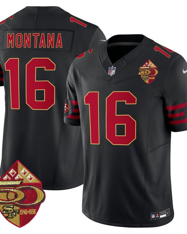 Men's 49ers 1996 Throwback Vapor Limited Jersey - All Stitched SF49_KDZ - KINDOZY