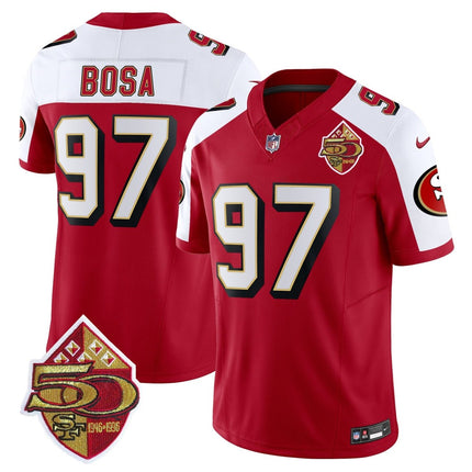 Men's 49ers 1996 Throwback Vapor Limited Jersey - All Stitched SF49_KDZ - KINDOZY