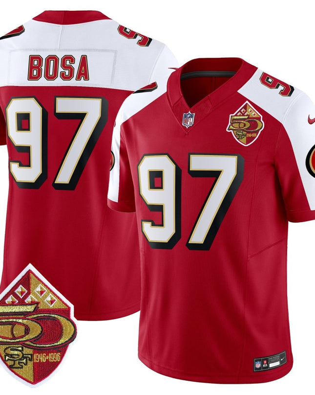 Men's 49ers 1996 Throwback Vapor Limited Jersey - All Stitched SF49_KDZ - KINDOZY