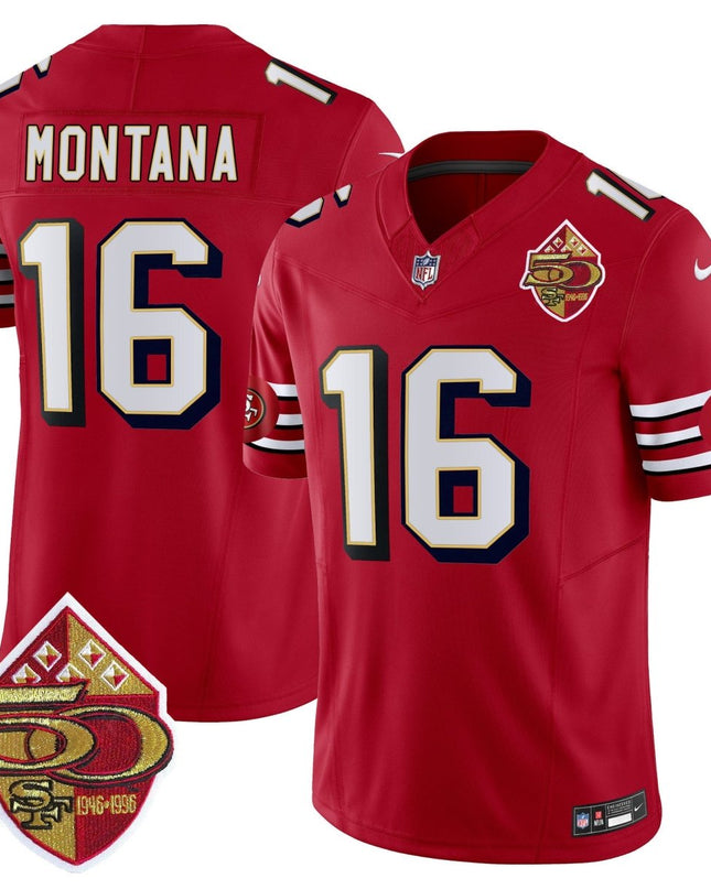 Men's 49ers 1996 Throwback Vapor Limited Jersey - All Stitched SF49_KDZ - KINDOZY