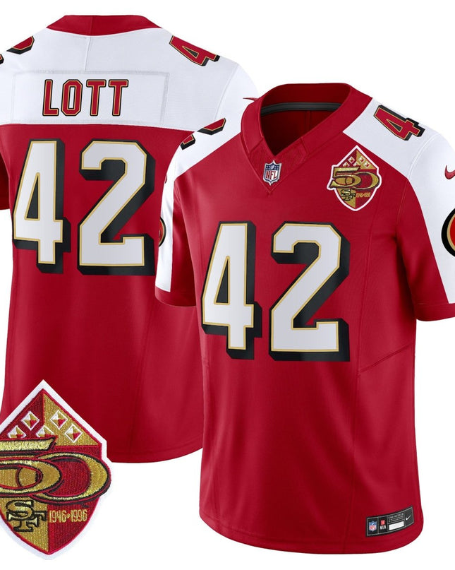 Men's 49ers 1996 Throwback Vapor Limited Jersey - All Stitched SF49_KDZ - KINDOZY