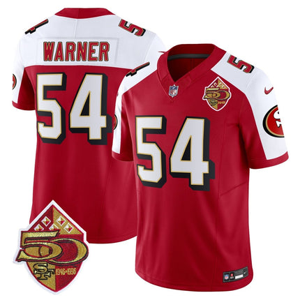 Men's 49ers 1996 Throwback Vapor Limited Jersey - All Stitched SF49_KDZ - KINDOZY