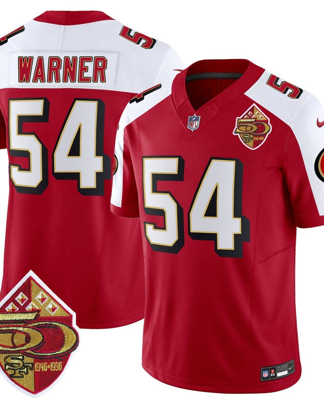 Men's 49ers 1996 Throwback Vapor Limited Jersey - All Stitched SF49_KDZ - KINDOZY
