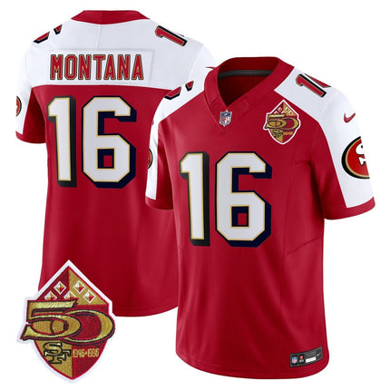 Men's 49ers 1996 Throwback Vapor Limited Jersey - All Stitched SF49_KDZ - KINDOZY
