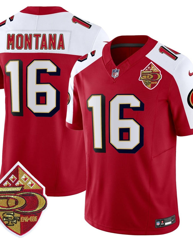 Men's 49ers 1996 Throwback Vapor Limited Jersey - All Stitched SF49_KDZ - KINDOZY