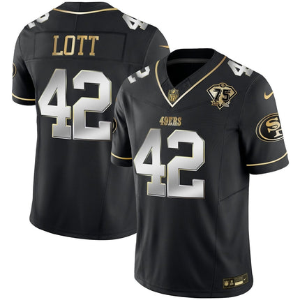 Men's 49ers 2023 Vapor Gold Limited Jersey - All Stitched SF49_KDZ - KINDOZY