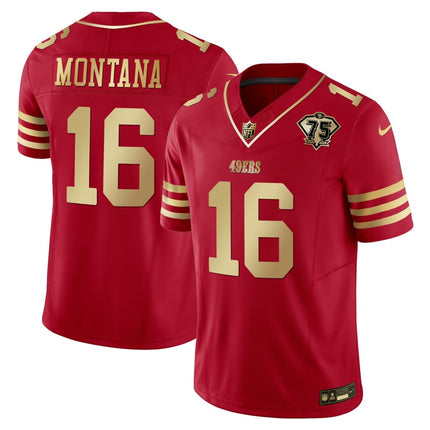 Men's 49ers 2023 Vapor Gold Limited Jersey - All Stitched SF49_KDZ - KINDOZY