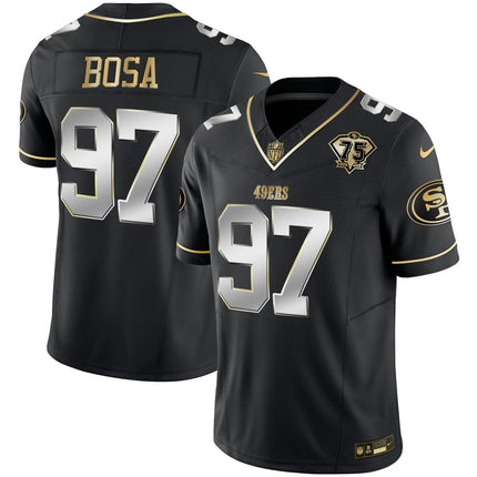 Men's 49ers 2023 Vapor Gold Limited Jersey - All Stitched SF49_KDZ - KINDOZY