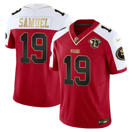 Men's 49ers 2023 Vapor Gold Limited Jersey - All Stitched SF49_KDZ - KINDOZY