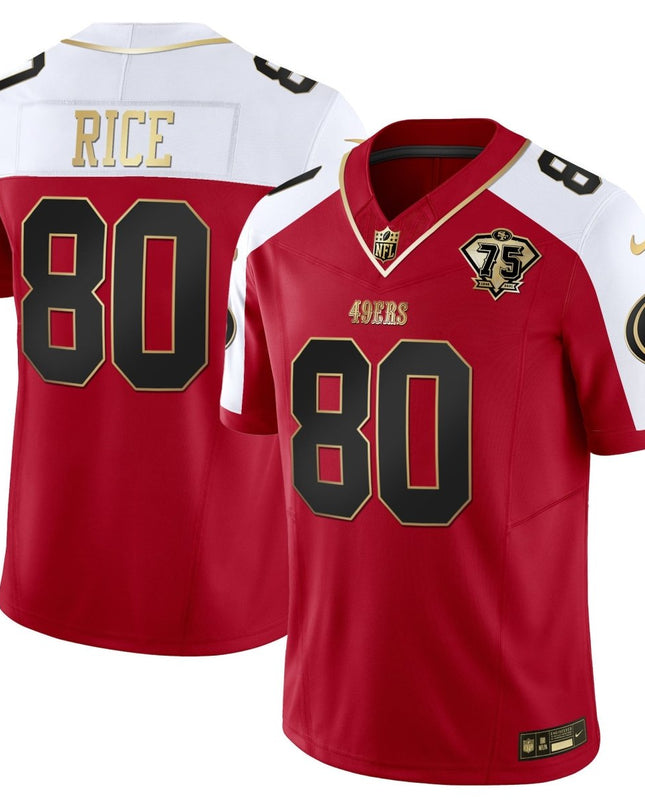 Men's 49ers 2023 Vapor Gold Limited Jersey - All Stitched SF49_KDZ - KINDOZY