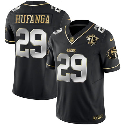 Men's 49ers 2023 Vapor Gold Limited Jersey - All Stitched SF49_KDZ - KINDOZY