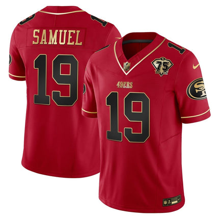 Men's 49ers 2023 Vapor Gold Limited Jersey - All Stitched SF49_KDZ - KINDOZY