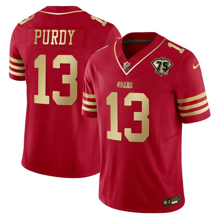 Men's 49ers 2023 Vapor Gold Limited Jersey - All Stitched SF49_KDZ - KINDOZY