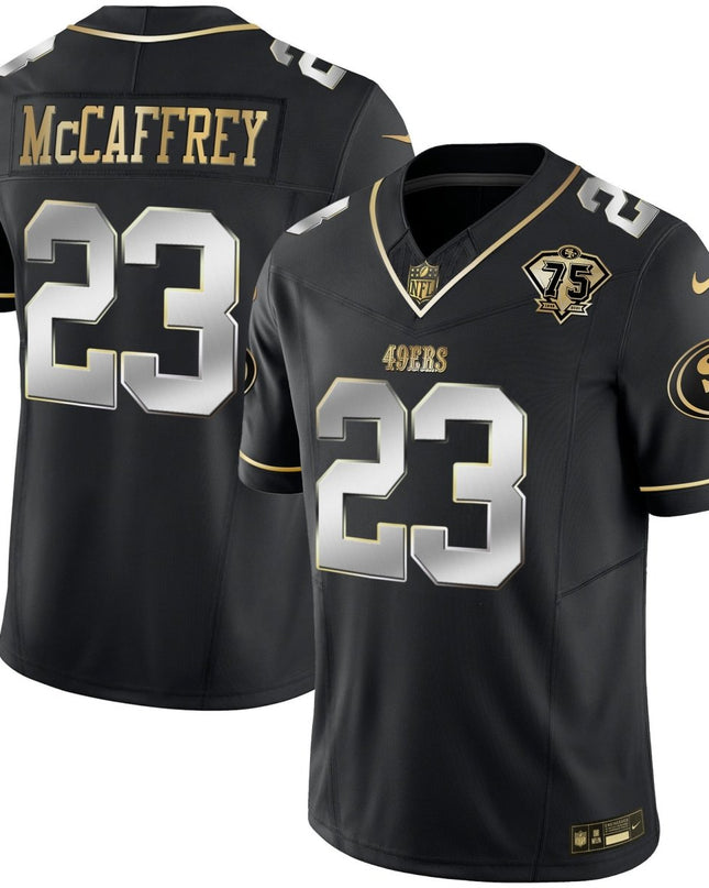 Men's 49ers 2023 Vapor Gold Limited Jersey - All Stitched SF49_KDZ - KINDOZY