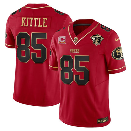 Men's 49ers 2023 Vapor Gold Limited Jersey - All Stitched SF49_KDZ - KINDOZY