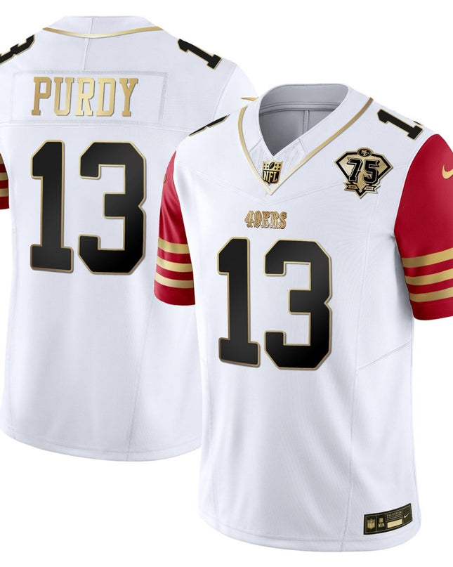 Men's 49ers 2023 Vapor Gold Limited Jersey - All Stitched SF49_KDZ - KINDOZY