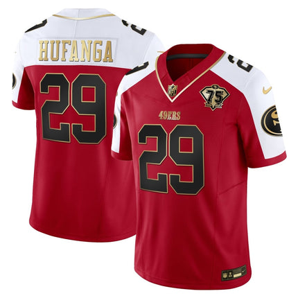 Men's 49ers 2023 Vapor Gold Limited Jersey - All Stitched SF49_KDZ - KINDOZY