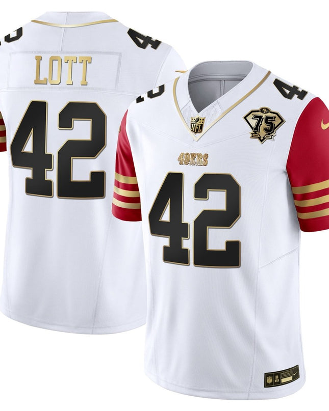 Men's 49ers 2023 Vapor Gold Limited Jersey - All Stitched SF49_KDZ - KINDOZY