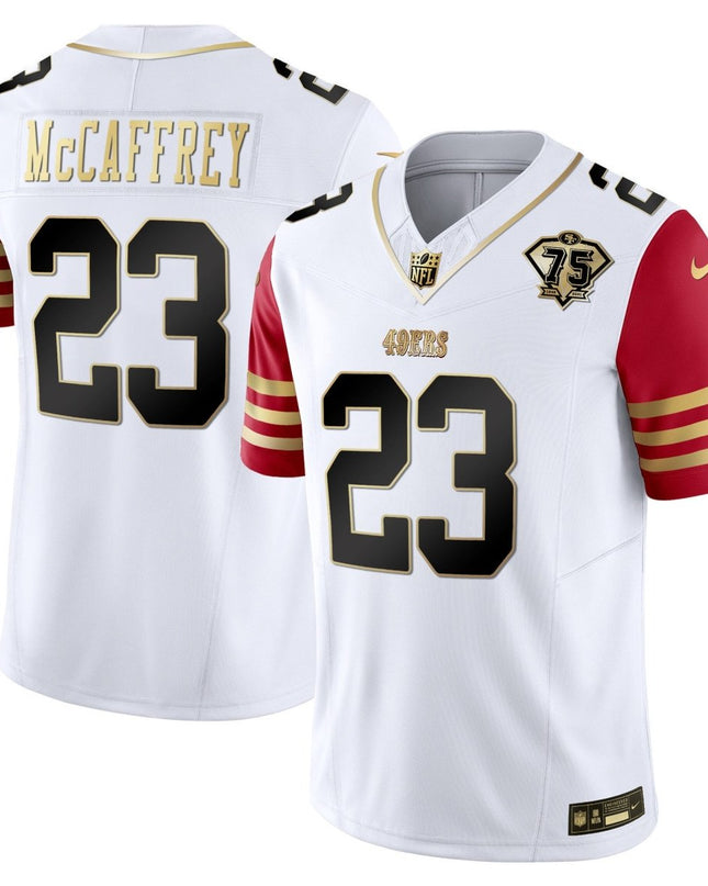 Men's 49ers 2023 Vapor Gold Limited Jersey - All Stitched SF49_KDZ - KINDOZY