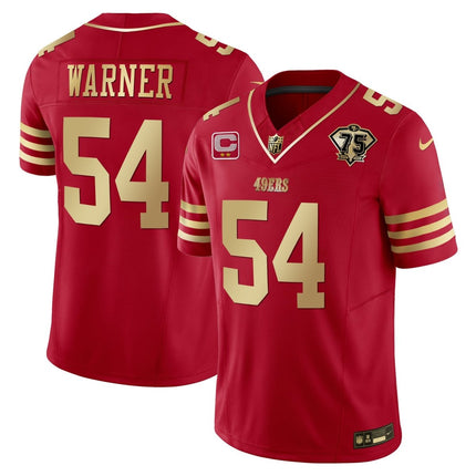 Men's 49ers 2023 Vapor Gold Limited Jersey - All Stitched SF49_KDZ - KINDOZY