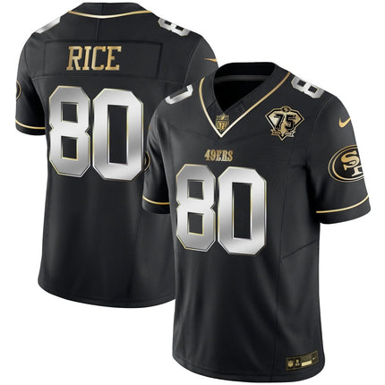 Men's 49ers 2023 Vapor Gold Limited Jersey - All Stitched SF49_KDZ - KINDOZY