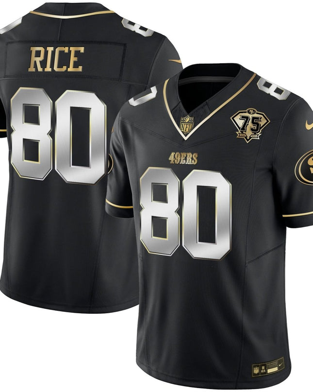 Men's 49ers 2023 Vapor Gold Limited Jersey - All Stitched SF49_KDZ - KINDOZY