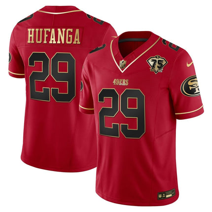 Men's 49ers 2023 Vapor Gold Limited Jersey - All Stitched SF49_KDZ - KINDOZY