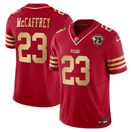 Men's 49ers 2023 Vapor Gold Limited Jersey - All Stitched SF49_KDZ - KINDOZY
