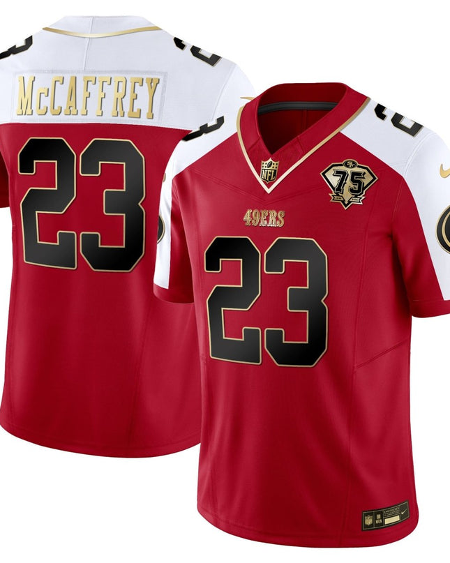 Men's 49ers 2023 Vapor Gold Limited Jersey - All Stitched SF49_KDZ - KINDOZY