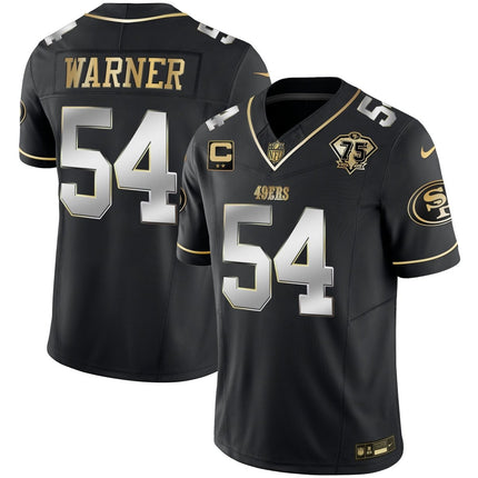 Men's 49ers 2023 Vapor Gold Limited Jersey - All Stitched SF49_KDZ - KINDOZY
