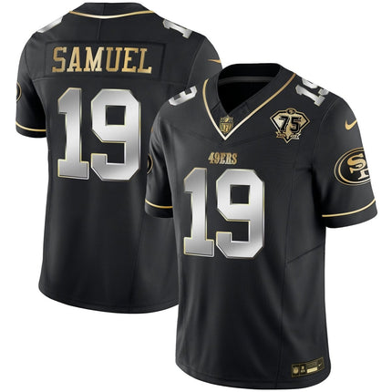 Men's 49ers 2023 Vapor Gold Limited Jersey - All Stitched SF49_KDZ - KINDOZY