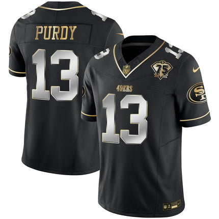 Men's 49ers 2023 Vapor Gold Limited Jersey - All Stitched SF49_KDZ - KINDOZY