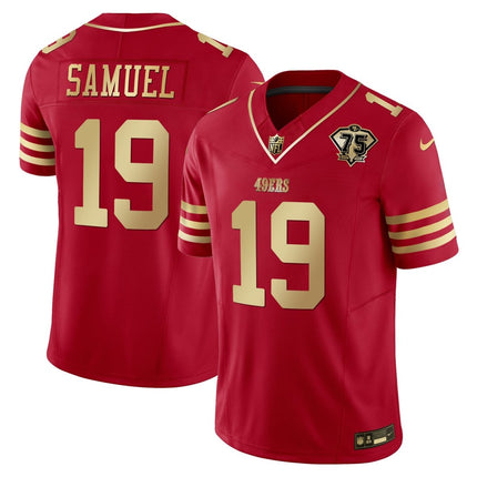 Men's 49ers 2023 Vapor Gold Limited Jersey - All Stitched SF49_KDZ - KINDOZY
