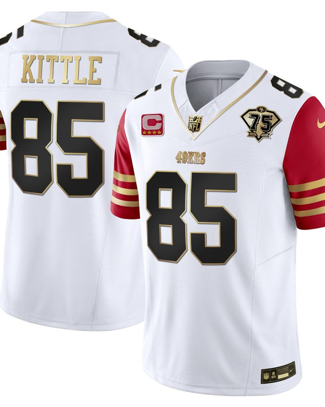 Men's 49ers 2023 Vapor Gold Limited Jersey - All Stitched SF49_KDZ - KINDOZY