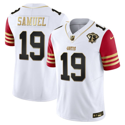 Men's 49ers 2023 Vapor Gold Limited Jersey - All Stitched SF49_KDZ - KINDOZY