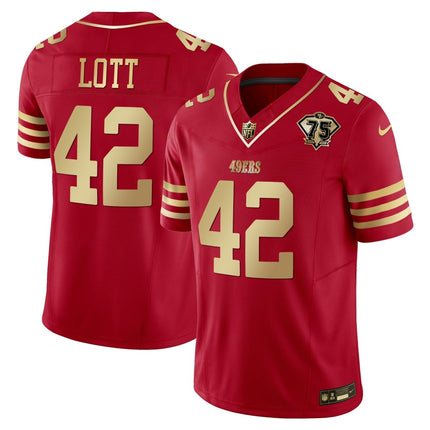 Men's 49ers 2023 Vapor Gold Limited Jersey - All Stitched SF49_KDZ - KINDOZY