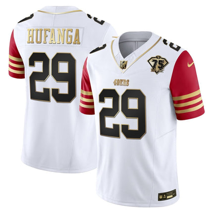 Men's 49ers 2023 Vapor Gold Limited Jersey - All Stitched SF49_KDZ - KINDOZY