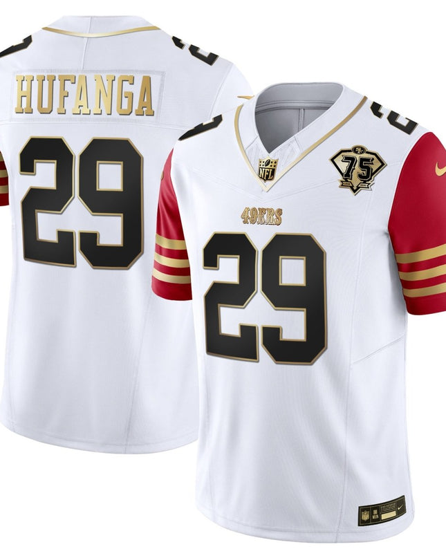 Men's 49ers 2023 Vapor Gold Limited Jersey - All Stitched SF49_KDZ - KINDOZY