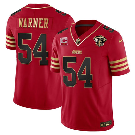Men's 49ers 2023 Vapor Gold Limited Jersey - All Stitched SF49_KDZ - KINDOZY